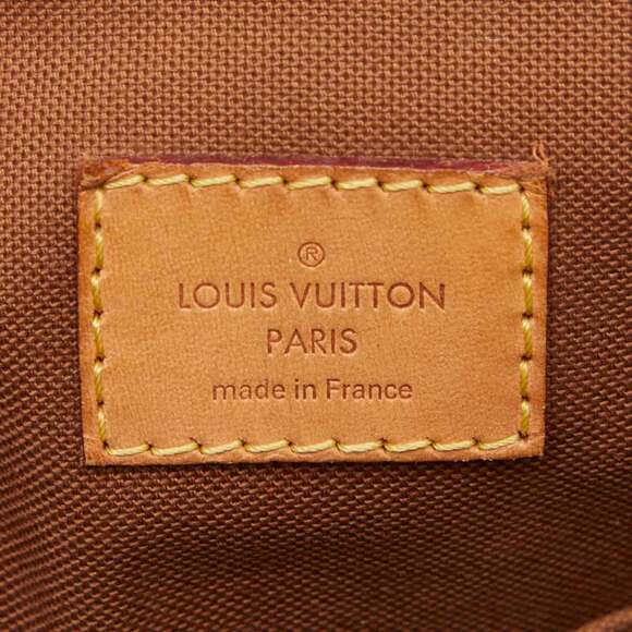 LOUIS VUITTON Authentic Brown Monogram Leather Bag - Picture 12 of 13